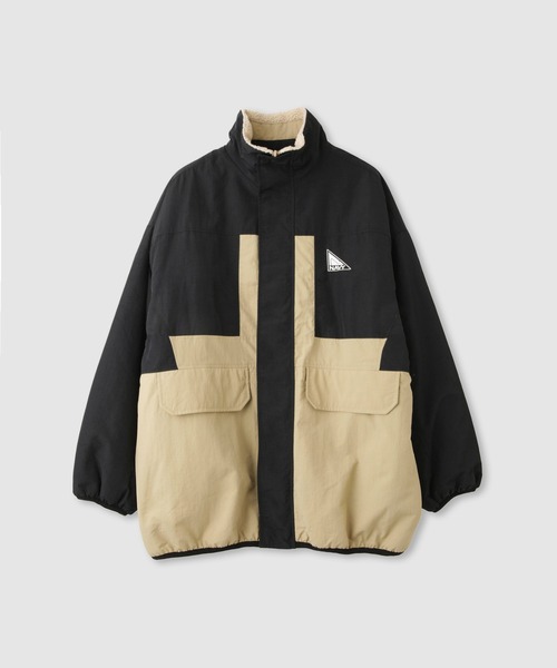 NAVY(ネイビー)の「nAvy 裏ボアリバーシブルブルゾン(ブルゾン・レディース・ネイビー系/ブラック×ブラック/ベージュ×ブラック・S/L/M)」の9枚目の写真