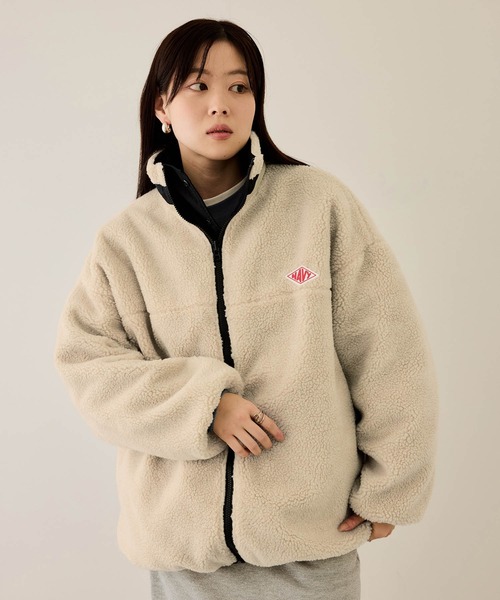 NAVY(ネイビー)の「nAvy 裏ボアリバーシブルブルゾン(ブルゾン・レディース・ネイビー系/ブラック×ブラック/ベージュ×ブラック・S/L/M)」の22枚目の写真