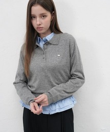 【GENERAL IDEA】ウール襟付きポロTシャツ / WOOL LIGHT COLLAR PULLOVER