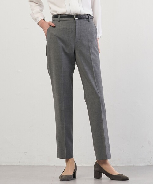 J.PRESS Ladies(J.プレス レディス)の「【セットアップ対応】BAHARIYE SOLID テーパードパンツ(その他パンツ・レディース・ライトグレー系・S/XS)」の1枚目の写真