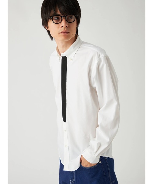 Mc McGREGOR（エムシーマックレガー）の「【Mc McGREGOR】Pin Oxford Button-Down Shirt ピンオックスボタンダウンシャツ（シャツ/ブラウス・メンズ・ホワイト/ネイビー・M/L）」の3枚目の写真