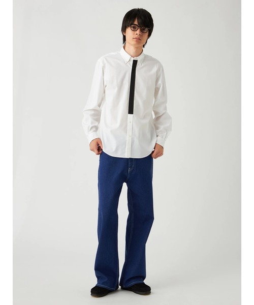 Mc McGREGOR（エムシーマックレガー）の「【Mc McGREGOR】Pin Oxford Button-Down Shirt ピンオックスボタンダウンシャツ（シャツ/ブラウス・メンズ・ホワイト/ネイビー・M/L）」の5枚目の写真