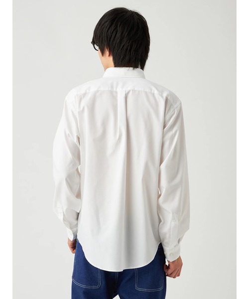 Mc McGREGOR（エムシーマックレガー）の「【Mc McGREGOR】Pin Oxford Button-Down Shirt ピンオックスボタンダウンシャツ（シャツ/ブラウス・メンズ・ホワイト/ネイビー・M/L）」の6枚目の写真