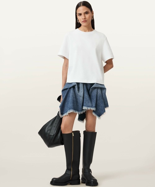 ALLSAINTS(オールセインツ)の「ALLSAINTS LISA TEE(Tシャツ/カットソー・レディース・ホワイト・LARGE/SMALL/MEDIUM)」の2枚目の写真