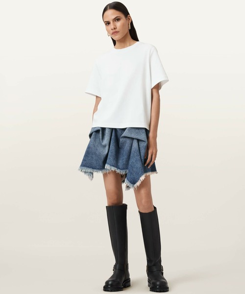 ALLSAINTS(オールセインツ)の「ALLSAINTS LISA TEE(Tシャツ/カットソー・レディース・ホワイト・LARGE/SMALL/MEDIUM)」の4枚目の写真