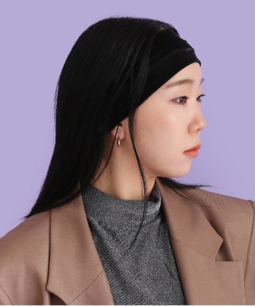 CONTROL FREAK（コントロールフリーク）の「CONTROL FREAK(コントロールフリーク)シャイニーヘアバンド（ヘアバンド・レディース・ブラック/グレー/ボルドー・FREE）」の2枚目の写真