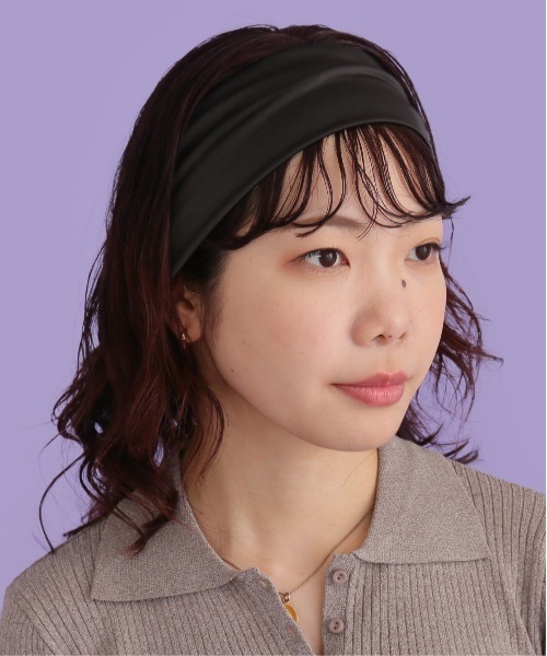 CONTROL FREAK（コントロールフリーク）の「CONTROL FREAK(コントロールフリーク)シャイニーヘアバンド（ヘアバンド・レディース・ブラック/グレー/ボルドー・FREE）」の4枚目の写真