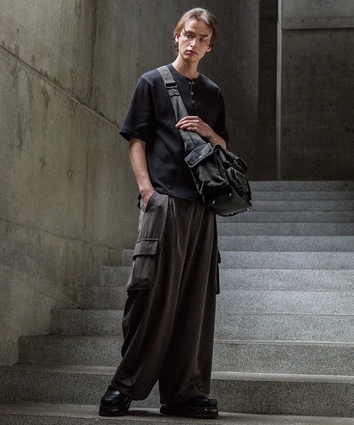 CLEL(クレイル)の「【CLEL】Fringe/Basic Denim Shoulder Bag / フリンジ/ベーシック デニムショルダーバッグ(ショルダーバッグ・メンズ・ブラック系/グレー/ブルー系・FREE)」の13枚目の写真