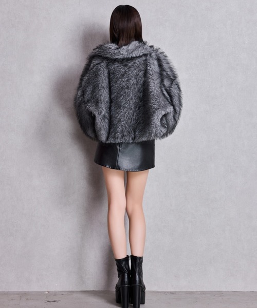 ZOZO限定！！】エコファー ダブルジップ ショートコート（ブルゾン