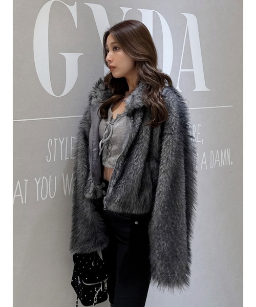 セール】【ZOZO限定！！】エコファー ダブルジップ ショートコート