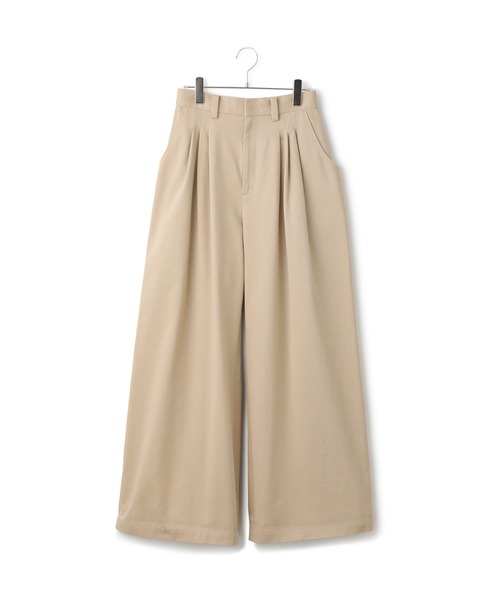 ADAM ET ROPE'(アダムエロペ)の「3タックワイドチノパンツ(チノパンツ・レディース・ベージュ/ネイビー・36/38)」の12枚目の写真