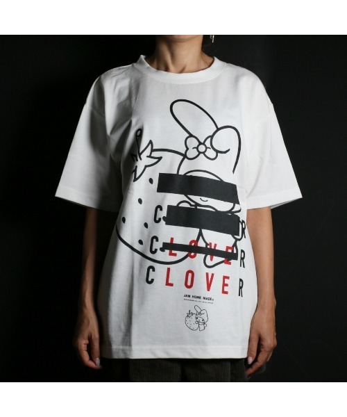 宮*い様 EC Melodi Tシャツ ホワイト マイメロディ/MY MELODY CLOVER Tシャツ/サンリオキャラクターズ
