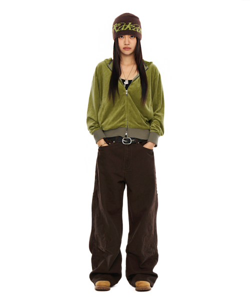 AAKAM(アーカム)の「Fuzzy Beanie (Brown)(ニットキャップ/ビーニー・レディース・その他・FREE)」の4枚目の写真