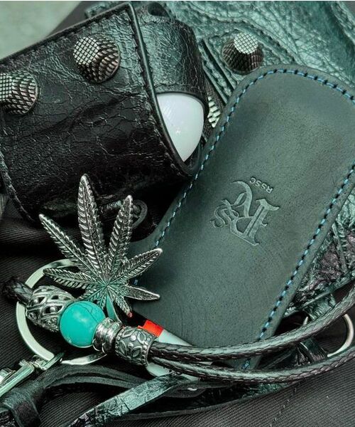 RSSC（アールエスエスシー）の「LEATHER CASE KEYRING - BLACK（キーケース/キーアクセサリー・レディース・その他・FREE）」の2枚目の写真