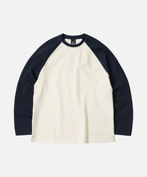 FRIZMWORKS（フリズムワークス）の「RAGLAN LONG SLEEVE TEE 002 _ NAVY（Tシャツ/カットソー）」
