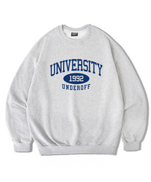UNDEROFF（アンダーオフ）の「アセンティックリラックスドユニバーシティマンツーマンスウェットグレー（スウェット）」