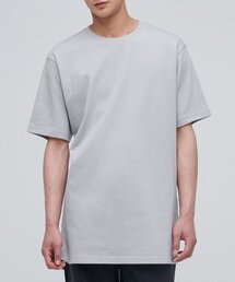 レイヤードクルーネックTシャツ_ロング丈 [ライトグレー]