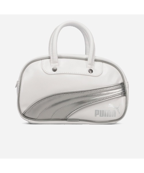 PUMA（プーマ）の「PUMA RETRO MINI GRIP BAG / プーマ レトロ ミニ グリップ バッグ / 092209（ハンドバッグ・レディース・ブラック/ホワイト/ベージュ・FREE）」の2枚目の写真