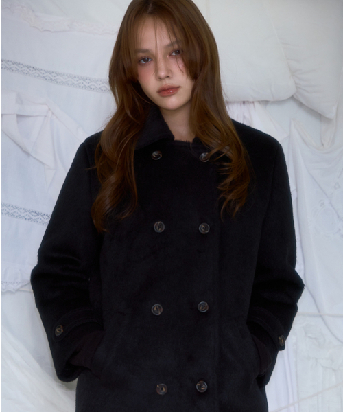 ROSEFRANTZ（ロゼフランツ）の「Two-button Wool Half Coat [Black]（チェスターコート・レディース・ブラック・OS）」の10枚目の写真