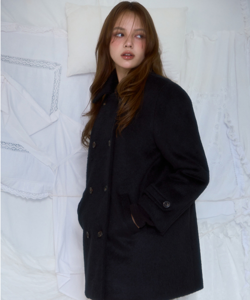ROSEFRANTZ（ロゼフランツ）の「Two-button Wool Half Coat [Black]（チェスターコート・レディース・ブラック・OS）」の9枚目の写真