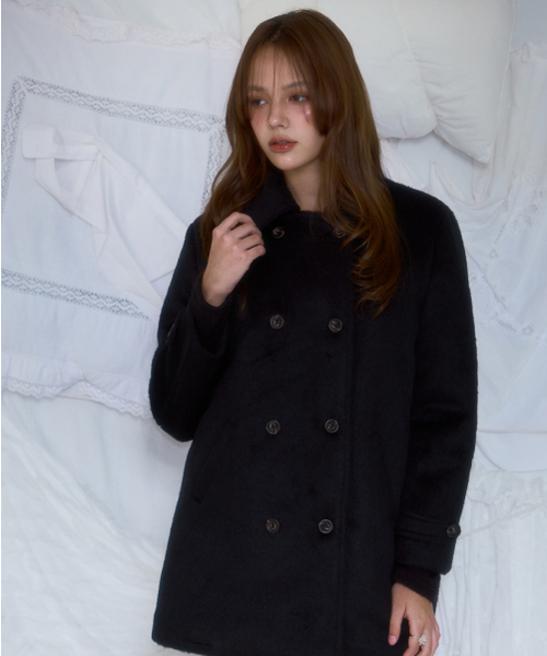 ROSEFRANTZ（ロゼフランツ）の「Two-button Wool Half Coat [Black]（チェスターコート・レディース・ブラック・OS）」の8枚目の写真
