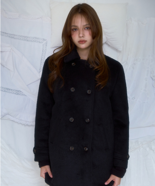 ROSEFRANTZ（ロゼフランツ）の「Two-button Wool Half Coat [Black]（チェスターコート・レディース・ブラック・OS）」の7枚目の写真
