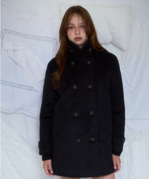 ROSEFRANTZ（ロゼフランツ）の「Two-button Wool Half Coat [Black]（チェスターコート・レディース・ブラック・OS）」の5枚目の写真