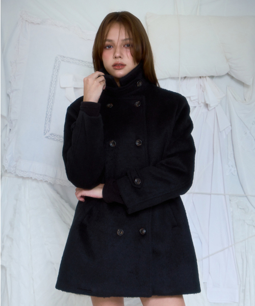 ROSEFRANTZ（ロゼフランツ）の「Two-button Wool Half Coat [Black]（チェスターコート・レディース・ブラック・OS）」の13枚目の写真
