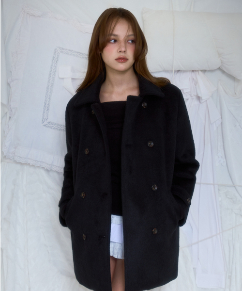 ROSEFRANTZ（ロゼフランツ）の「Two-button Wool Half Coat [Black]（チェスターコート・レディース・ブラック・OS）」の15枚目の写真