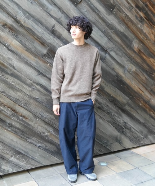 【Rinascente/リナシェンテ】CRUDEN　ニット　セーター　長袖　シェットランドウール使用モックネック