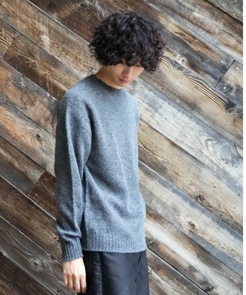 【Rinascente/リナシェンテ】CRUDEN　ニット　セーター　長袖　シェットランドウール使用モックネック