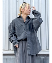Ungrid（アングリッド）の「ポケットデザインデニムシャツ（シャツ/ブラウス）」