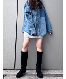 Ungrid（アングリッド）の「ポケットデザインデニムシャツ（シャツ/ブラウス）」