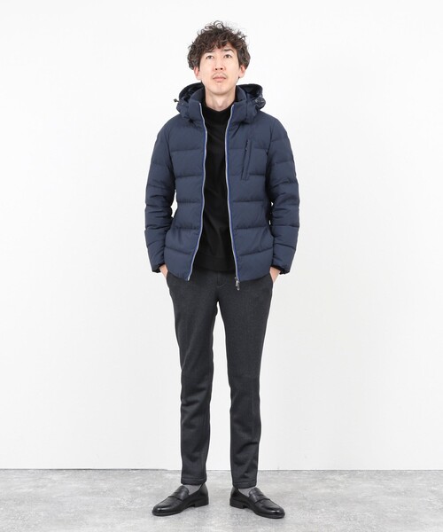 Stutostein Nolley's（シュテットシュタインノーリーズ）の「【komatsu/小松マテーレ】《ダントツ撥水》ダウンジャケット/スリムシルエット/25AW（ダウンジャケット/コート・メンズ・ネイビー/オリーブ/ブラック・S/M/L/XL）」の10枚目の写真