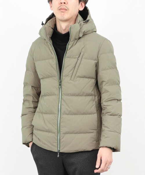 Stutostein Nolley's（シュテットシュタインノーリーズ）の「【komatsu/小松マテーレ】《ダントツ撥水》ダウンジャケット/スリムシルエット/25AW（ダウンジャケット/コート・メンズ・ネイビー/オリーブ/ブラック・S/M/L/XL）」の13枚目の写真