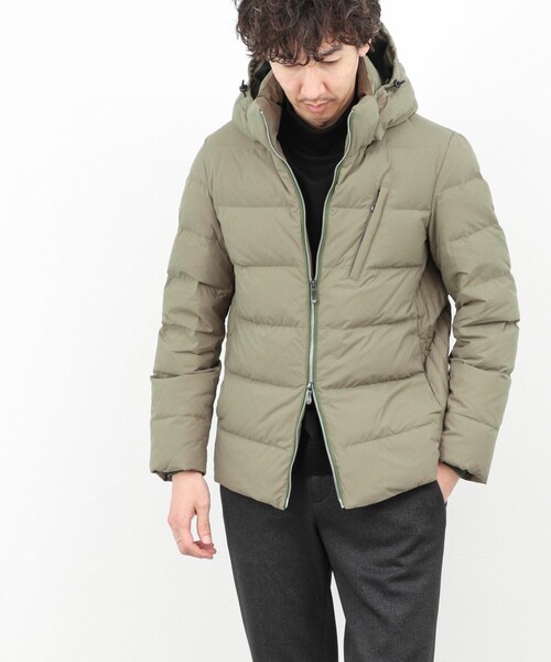 Stutostein Nolley's（シュテットシュタインノーリーズ）の「【komatsu/小松マテーレ】《ダントツ撥水》ダウンジャケット/スリムシルエット/25AW（ダウンジャケット/コート・メンズ・ネイビー/オリーブ/ブラック・S/M/L/XL）」の14枚目の写真