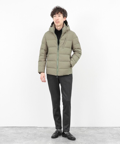 Stutostein Nolley's（シュテットシュタインノーリーズ）の「【komatsu/小松マテーレ】《ダントツ撥水》ダウンジャケット/スリムシルエット/25AW（ダウンジャケット/コート・メンズ・ネイビー/オリーブ/ブラック・S/M/L/XL）」の19枚目の写真