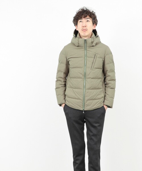 Stutostein Nolley's（シュテットシュタインノーリーズ）の「【komatsu/小松マテーレ】《ダントツ撥水》ダウンジャケット/スリムシルエット/25AW（ダウンジャケット/コート・メンズ・ネイビー/オリーブ/ブラック・S/M/L/XL）」の22枚目の写真