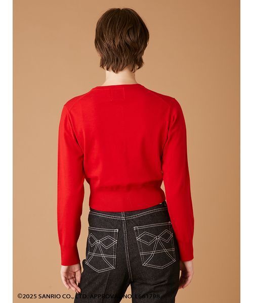 FURFUR（ファーファー）の「HELLO KITTYワッペンカーディガン（カーディガン/ボレロ・レディース・ブルー/ブラック/ホワイト/レッド・F）」の12枚目の写真