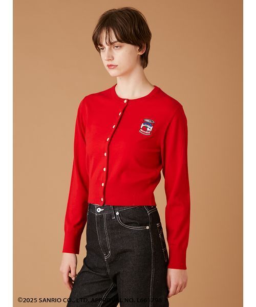 FURFUR（ファーファー）の「HELLO KITTYワッペンカーディガン（カーディガン/ボレロ・レディース・ブルー/ブラック/ホワイト/レッド・F）」の13枚目の写真