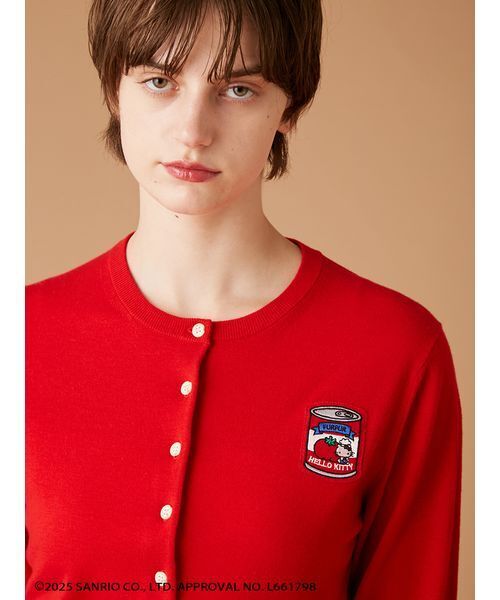 FURFUR（ファーファー）の「HELLO KITTYワッペンカーディガン（カーディガン/ボレロ・レディース・ブルー/ブラック/ホワイト/レッド・F）」の14枚目の写真
