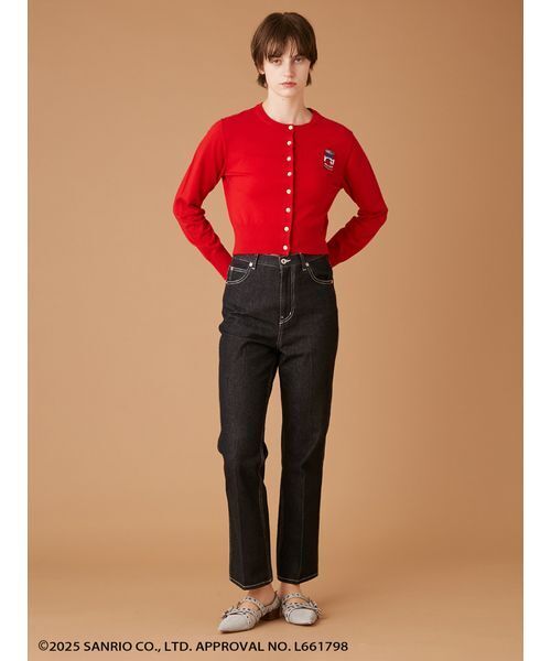 FURFUR（ファーファー）の「HELLO KITTYワッペンカーディガン（カーディガン/ボレロ・レディース・ブルー/ブラック/ホワイト/レッド・F）」の15枚目の写真