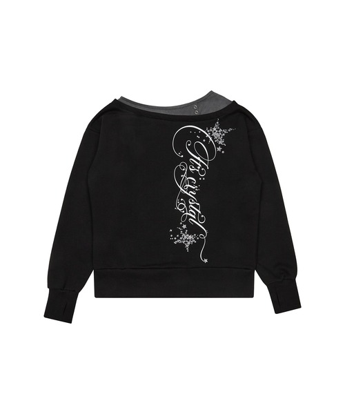 LUVISTRUE(ラヴイズトゥルー)の「EV LAYERED ONESHOULDER TEE(Tシャツ/カットソー・レディース・ブラック・FREE)」の6枚目の写真