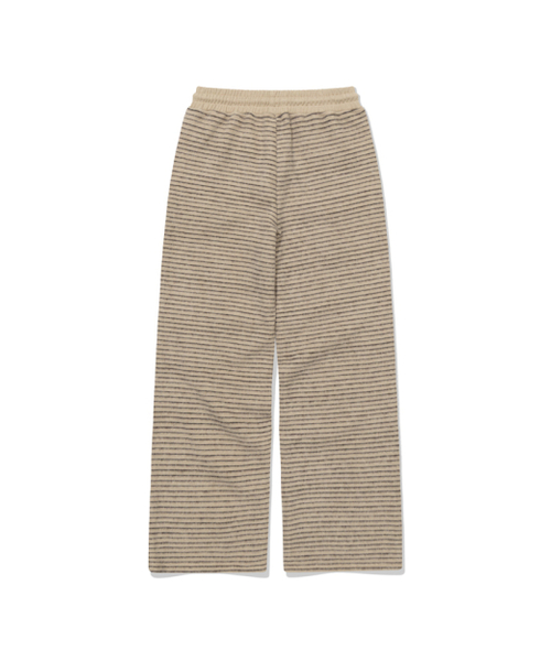 MOAA（モア）の「Fuzzy Stripe Pants (BEIGE)（スウェットパンツ・レディース・その他・SMALL/MEDIUM）」の3枚目の写真