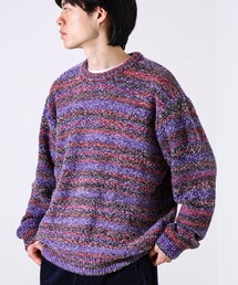 GLOSTER | 【ふんわり立体感】グラデーションブークレプルオーバー(ニット/セーター)