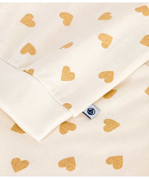 PETIT BATEAU(プチバトー)の「パジャマ(ルームウェア/パジャマ・レディース・ホワイト×イエロー・XX-SMALL/X-SMALL/SMALL/MEDIUM)」の7枚目の写真