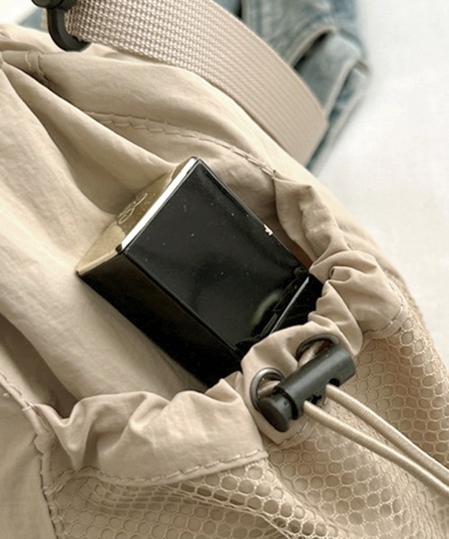 Miniministore(ミニミニストア)の「ショルダーバッグ 韓国風 ユニセックス鞄(ショルダーバッグ・レディース・アイボリー/カーキ/ブラック/ベージュ/オレンジ・FREE)」の15枚目の写真