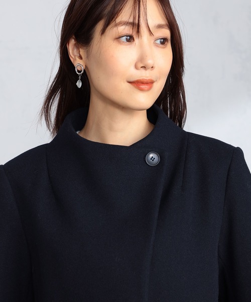 GALLORIA（ギャローリア）の「【キレメクアウター】ボトルネックコート（その他アウター・レディース・ネイビー/ブラック・LL/S/M/L）」の6枚目の写真