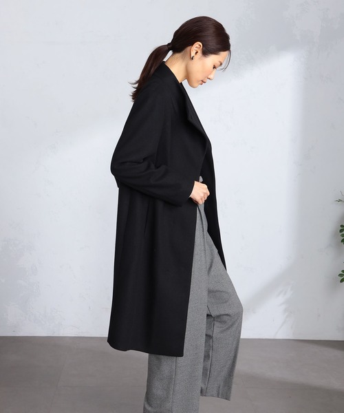 GALLORIA（ギャローリア）の「【キレメクアウター】ボトルネックコート（その他アウター・レディース・ネイビー/ブラック・LL/S/M/L）」の10枚目の写真