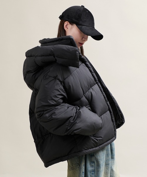 CALIFORNIA OUTFITTERS(カリフォルニア アウトフィッターズ)の「11C12 ボリュームネック 中綿パデット フードジャケット(ダウンジャケット/コート・メンズ・アイボリー/ブラック/グレー・FREE)」の4枚目の写真